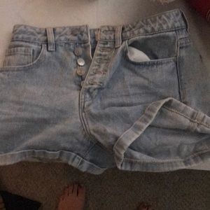 pacsun high waisted mom short